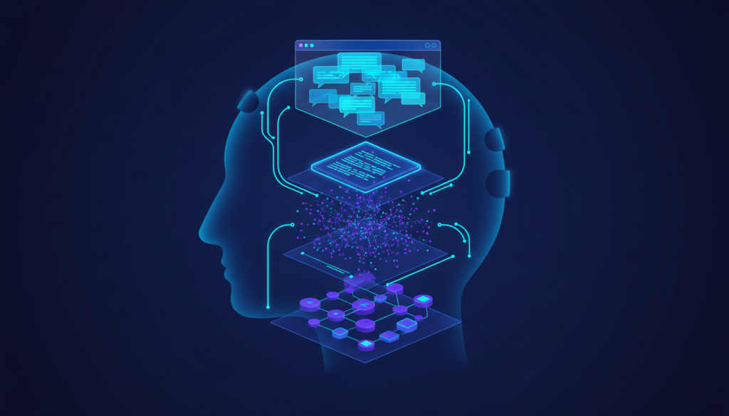 Mémoire d&rsquo;agent IA : tour d&rsquo;horizon des 4 types de stockage, et celui qu&rsquo;on choisit en pratique pour un chatbot qui ne perd plus le fil